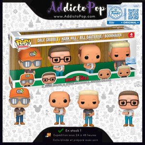 Funko Pop! Les Rois Du Texas [4-Pack] - Dale Gribble/Hank Hill/Bill Dauterive/Boomhauer (Special Edition)