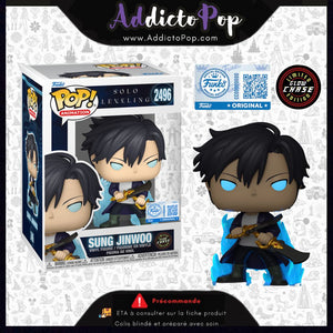 Funko Pop! Solo Leveling [2496] - Sung Jinwoo (Blue Aura) (GITD Chase) (Special Edition) 🕓[ETA:09/2026]