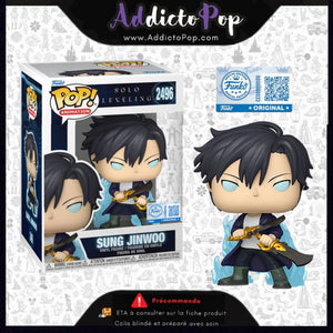 Funko Pop! Solo Leveling [2496] - Sung Jinwoo (Blue Aura) (Special Edition) 🕓[ETA:09/2026]