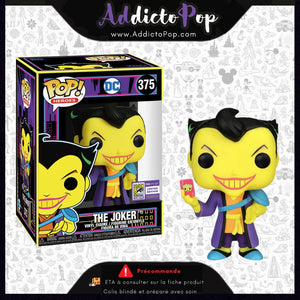 Funko Pop! DC Comics [375] - The Joker (Black Light) (Asia/Shanghai Exclusive) (2023 Summer Convention Exclusive) 🕓[ETA:07/2026]