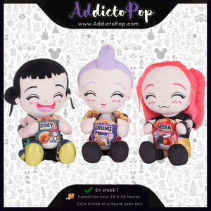 Peluche K-Pop Demon Hunters 30 cm – Zoey, Mira ou Rumi (Modèle au choix)