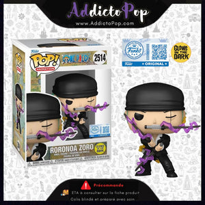 Funko Pop! One Piece [2514] - Roronoa Zoro (Dressrosa Arc) (GITD) (Special Edition) 🕓[ETA:10/2026]