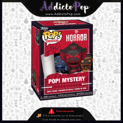 Funko Pop! Mystery Warner Bros Horror – Modèle Aléatoire (Chase Possible 1/72 + Worldwide Chase Possible) 🕓[ETA:09/2026]