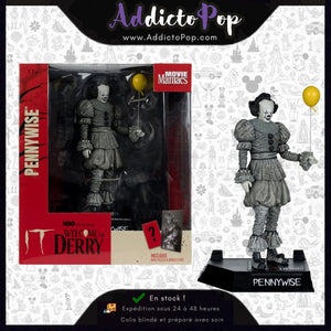 Figurine McFarlane Ça: Welcome To Derry Pennywise (Black & White) 16 cm