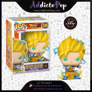 [Boîte endommagée] Funko Pop! Dragon Ball Daima [2305] - Super Saiyan Son Goku (Mini) (GITD Chase)