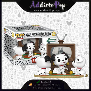 Funko Pop! Disney 101 Dalmatiens [1664] - Rolly, Patch & Lucky with Tv