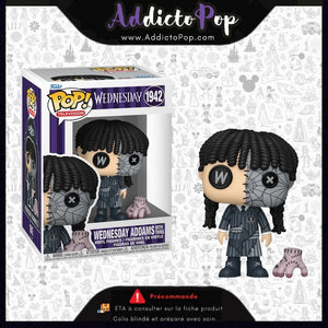 Funko Pop! Wednesday [1942] - Wednesday Addams with Thing (Patchwork) 🕓[ETA:10/2026]