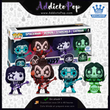 Funko Pop! KISS [4-Pack] - Spaceman/Demon/Starchild/Catman (Colour Spotlight) (Funko Shop Exclusive)