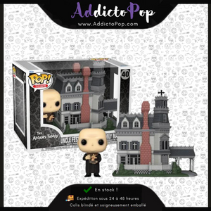 Funko Pop! The Addams Family [40] -  Uncle Fester & Addams Family Mansion (Halloween 2024)