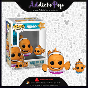 Funko Pop! Disney Pixar Le Monde de Nemo [1814] - Marlin with Nemo (Sayings) 🕓[ETA:11/2026]