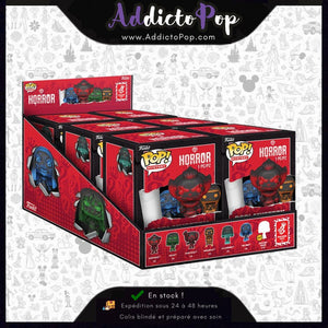 Funko Pop! Mystery Warner Bros Horror – Carton Scellé de 6 Modèles Aléatoires (Chase Possible 1/72 + Worldwide Chase Possible)