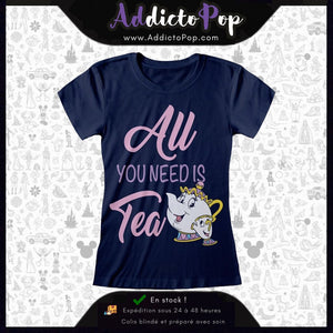[Disney] T-Shirt Femme Disney La Belle et la Bête Mrs. Samovar