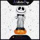 Disney The Nightmare Before Christmas – Lanterne Halloween Jack Skellington Lumineuse à Paillettes 40 cm