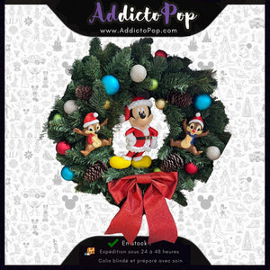 Disney Mickey, Tic & Tac – Couronne de Noël Lumineuse LED
