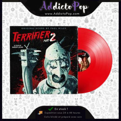 Terrifier 2 Original Score By Paul Wiley Édition Limitée Vinyle Rouge Transparent