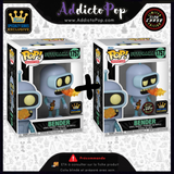 Funko Pop! FUTURAMA [1757] -  Bender (Speciality Series Exclusive) (Commune+GITD Chase)