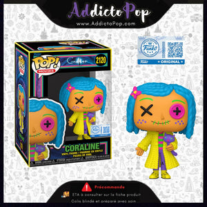 Funko Pop! Coraline [2120] - Coraline (Patchwork) (Black Light) (Special Edition) 🕓[ETA:12/2026]