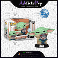 Funko Pop! Star Wars : The Mandalorian [474] -  Grogu with Anzellan Droidsmith (Special Edition)