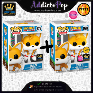 Funko Pop! Sonic The Hedgehog [978] - Tails (Flying) (Common + Flocked Chase) (Speciality Series Exclusive)