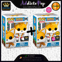 Funko Pop! Sonic The Hedgehog [978] - Tails (Flying) (Commune + Flocked Chase) (Speciality Series Exclusive)