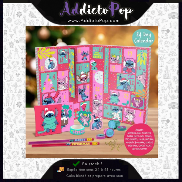 Calendrier de l'Avent 24 jours Disney Lilo & Stitch - Stationery - Noël 2024