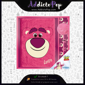 Toy Story Premium Pack - Lotso - A5 Plush Notebook + Ballpoint Pen 