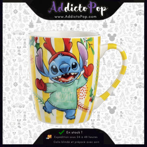 Disney Stitch – Mug de Noël Jaune 450 ml – Egan