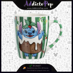 Disney Stitch – Mug de Noël Vert 450 ml – Egan