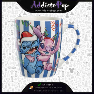 Disney Stitch & Angel – Mug de Noël Bleu 450 ml – Egan