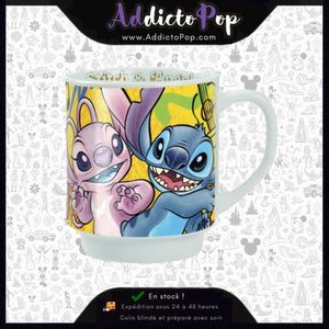 Disney Stitch & Angel – Mug Empilable Jaune 350 ml – Egan