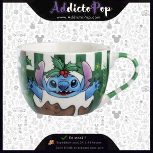 Disney Stitch – Tasse Petit-Déjeuner de Noël Verte 520 ml – Egan