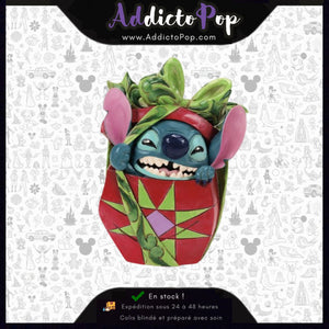 Disney Traditions – Figurine Stitch dans un Cadeau de Noël – Jim Shore – Enesco