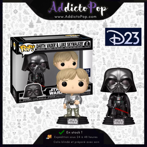 Funko Pop! Star Wars [2-Pack] - Darth Vader &amp; Luke Skywalker (Metallic) (D23 Exclusive) 