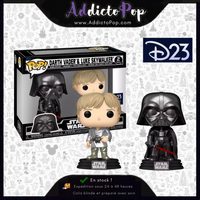 Funko Pop! Star Wars [2-Pack] - Dark Vador & Luke Skywalker (Metallic) (D23 Exclusive)