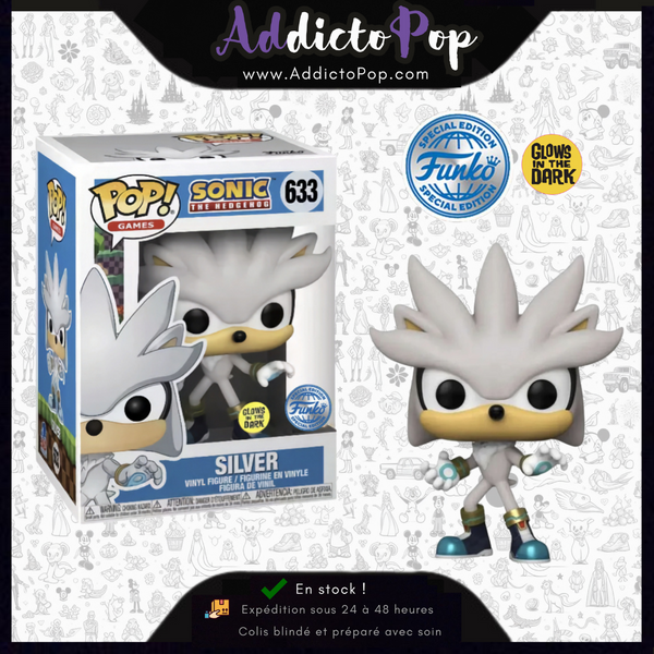 Funko Pop! Sonic The Hedgehog [633] - Silver (GITD) (Special Edition)