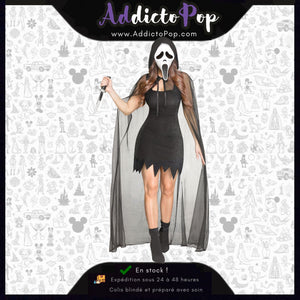 Ghost Face® 30th Anniversary Black Costume (L) – Déguisement Noir 30ème Anniversaire Scream (Halloween) – Officiel Fun World®