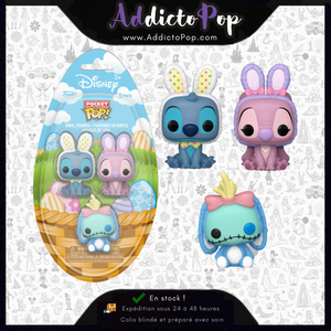 Funko Pocket Pop! Disney Lilo & Stitch - Assortiment Stitch/Angel/Scrump (Paques)
