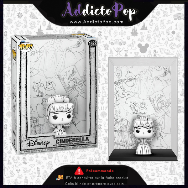 Funko Pop! Disney Sketch [1523] - Cendrillon (Movie Cover)