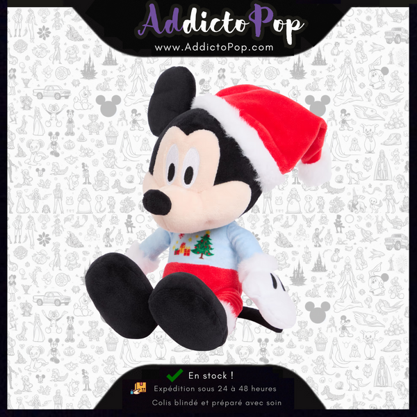 Peluche de Noël Mickey Mouse 24cm