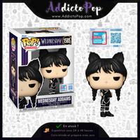 Funko Pop! Wednesday (Netflix) [1585] -  Wednesday Addams (Black Cats) (2024 Fall Convention Exclusive)