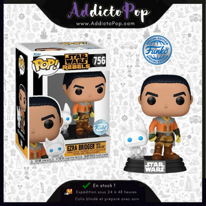 Funko Pop! Star Wars : Rebels [756] - Ezra Bridger with Loth-Cat (Special Edition)