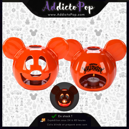 Halloween 2024 Mickey Mouse Hollowed Pumpkin Candle Holder (Disneyland Paris Exclusive) 