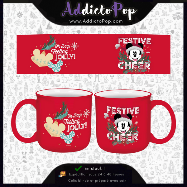 Mug Breakfast Mickey - Joyeux Noël - 420ml