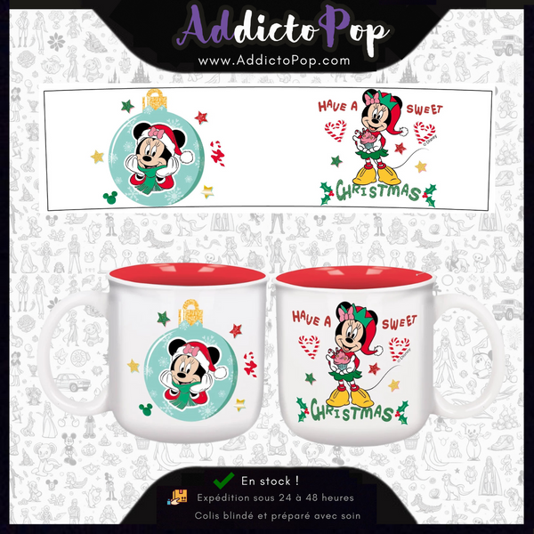 Mug Breakfast Minnie - Joyeux Noël - 420ml