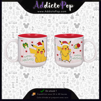 Mug Breakfast Pokémon - Pikachu Noël - Joyeux Noël - 420ml