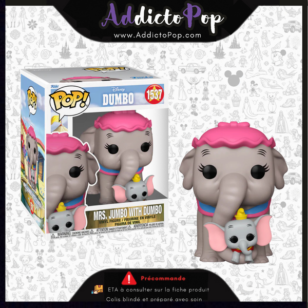 Funko Pop! Disney Dumbo [1537] -  Mrs. Jumbo avec Dumbo