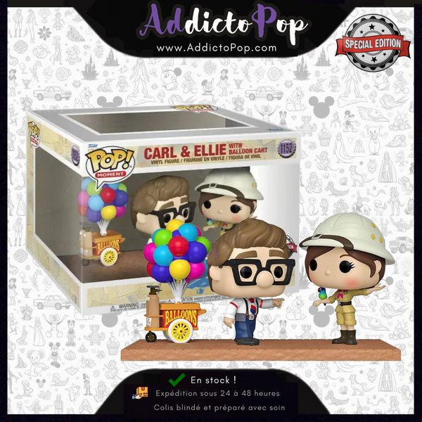 Funko Pop! Disney Up (La Haut) [1152] - Carl & Ellie with Balloon Cart (Special Edition)