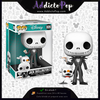 Funko Pop! Disney L´étrange Noël de Mr. Jack [809] - Jack Skellington with Zero 10