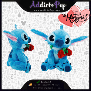 Disney Stitch Plush with Rose - 25cm (Valentine's Day 2025)