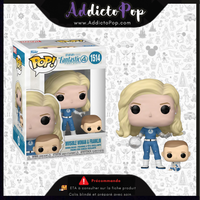 Funko Pop! MARVEL Les 4 Fantastiques (Premiers Pas) [1514] - Invisible Woman & Franklin